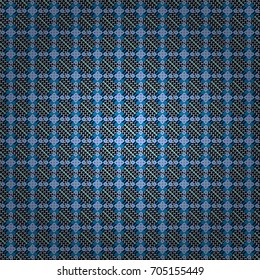 Abstract vintage pattern with decorative tiles pattern. Vector oriental style in violet, green and blue colors. Seamless pattern in ethnic traditional style.