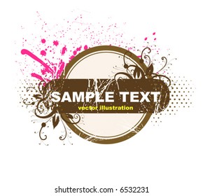 Abstract vintage pattern for design. Retro floral ornament for background.