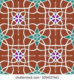 Abstract vintage pattern. Good for tiles, printing on paper and fabric.