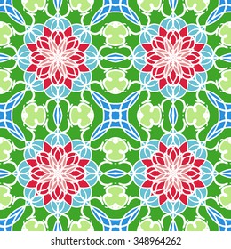 Abstract vintage pattern. Good for tiles, printing on paper and fabric.