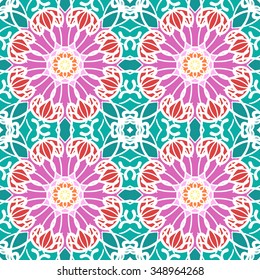 Abstract vintage pattern. Good for tiles, printing on paper and fabric.