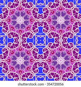 Abstract vintage pattern. Good for tiles, printing on paper and fabric.
