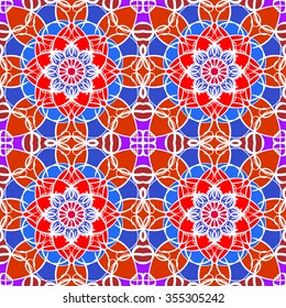 Abstract vintage pattern. Good for tiles, printing on paper and fabric.
