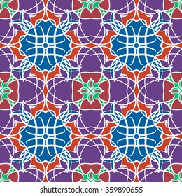 Abstract vintage pattern. Good for tiles, printing on paper and fabric.
