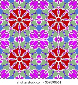 Abstract vintage pattern. Good for tiles, printing on paper and fabric.
