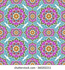 Abstract vintage pattern. Good for tiles, printing on paper and fabric.

