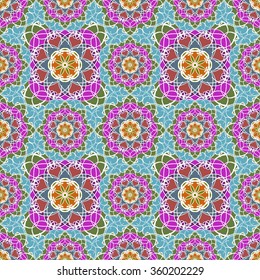 Abstract vintage pattern. Good for tiles, printing on paper and fabric.
