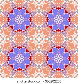 Abstract vintage pattern. Good for tiles, printing on paper and fabric.
