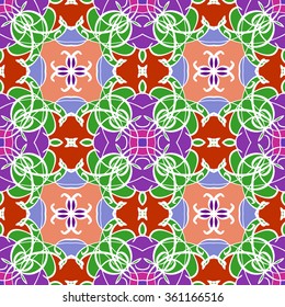 Abstract vintage pattern. Good for tiles, printing on paper and fabric.
