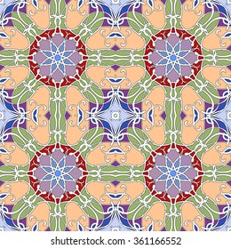 Abstract vintage pattern. Good for tiles, printing on paper and fabric.
