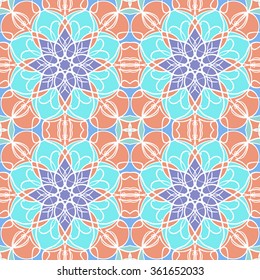 Abstract vintage pattern. Good for tiles, printing on paper and fabric.
