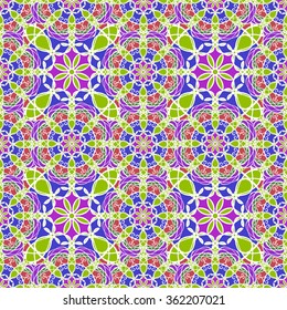 Abstract vintage pattern. Good for tiles, printing on paper and fabric.
