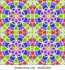 Abstract vintage pattern. Good for tiles, printing on paper and fabric.
