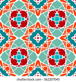 Abstract vintage pattern. Good for tiles, printing on paper and fabric.
