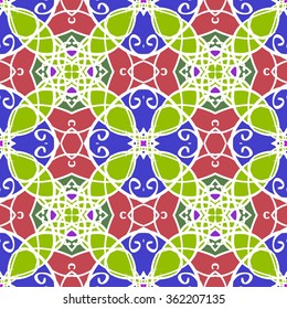 Abstract vintage pattern. Good for tiles, printing on paper and fabric.
