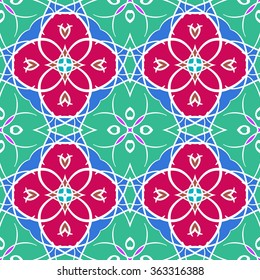 Abstract vintage pattern. Good for tiles, printing on paper and fabric.
