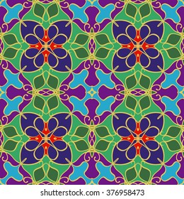Abstract vintage pattern. Good for tiles, printing on paper and fabric.