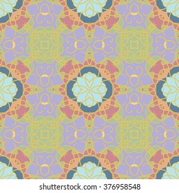 Abstract vintage pattern. Good for tiles, printing on paper and fabric.