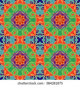 Abstract vintage pattern. Good for tiles, printing on paper and fabric.