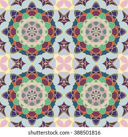 Abstract vintage pattern. Good for tiles, printing on paper and fabric.