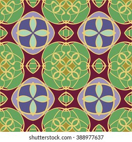 Abstract vintage pattern. Good for tiles, printing on paper and fabric.