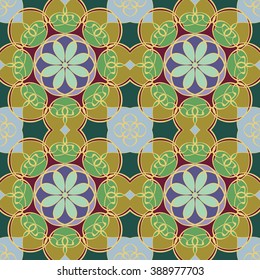 Abstract vintage pattern. Good for tiles, printing on paper and fabric.