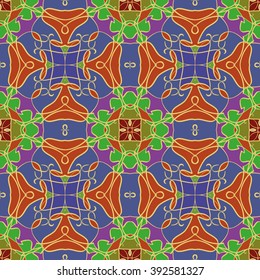 Abstract vintage pattern. Good for tiles, printing on paper and fabric.