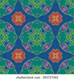 Abstract vintage pattern. Good for tiles, printing on paper and fabric.