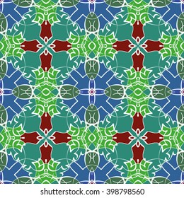 Abstract vintage pattern. Good for tiles, printing on paper and fabric.