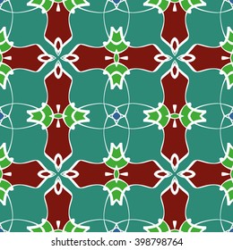 Abstract vintage pattern. Good for tiles, printing on paper and fabric.