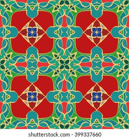 Abstract vintage pattern. Good for tiles, printing on paper and fabric.