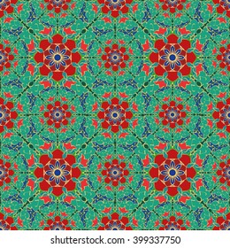 Abstract vintage pattern. Good for tiles, printing on paper and fabric.