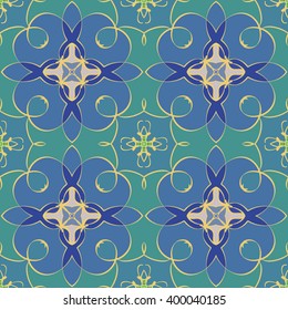Abstract vintage pattern. Good for tiles, printing on paper and fabric.