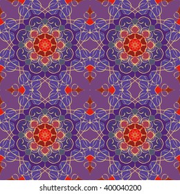 Abstract vintage pattern. Good for tiles, printing on paper and fabric.