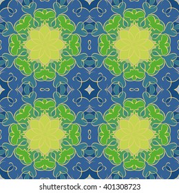 Abstract vintage pattern. Good for tiles, printing on paper and fabric.