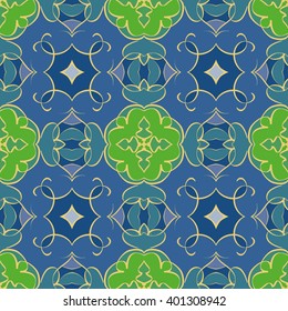 Abstract vintage pattern. Good for tiles, printing on paper and fabric.