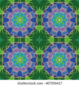 Abstract vintage pattern. Good for tiles, printing on paper and fabric.