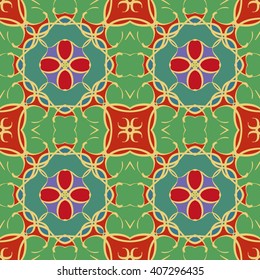 Abstract vintage pattern. Good for tiles, printing on paper and fabric.