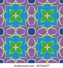 Abstract vintage pattern. Good for tiles, printing on paper and fabric.