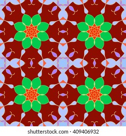 Abstract vintage pattern. Good for tiles, printing on paper and fabric.