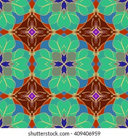 Abstract vintage pattern. Good for tiles, printing on paper and fabric.