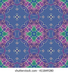Abstract vintage pattern. Good for tiles, printing on paper and fabric.