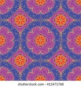 Abstract vintage pattern. Good for tiles, printing on paper and fabric.