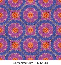Abstract vintage pattern. Good for tiles, printing on paper and fabric.