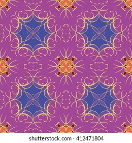 Abstract vintage pattern. Good for tiles, printing on paper and fabric.