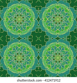 Abstract vintage pattern. Good for tiles, printing on paper and fabric.