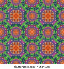 Abstract vintage pattern. Good for tiles, printing on paper and fabric.