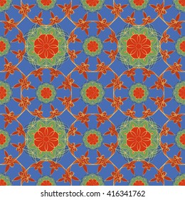 Abstract vintage pattern. Good for tiles, printing on paper and fabric.