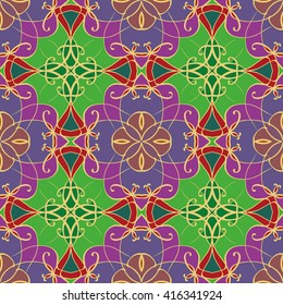 Abstract vintage pattern. Good for tiles, printing on paper and fabric.