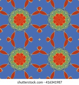 Abstract vintage pattern. Good for tiles, printing on paper and fabric.